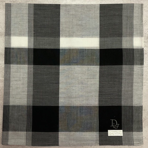 Dior Other - Dior Black and Gray Checkered Scarf